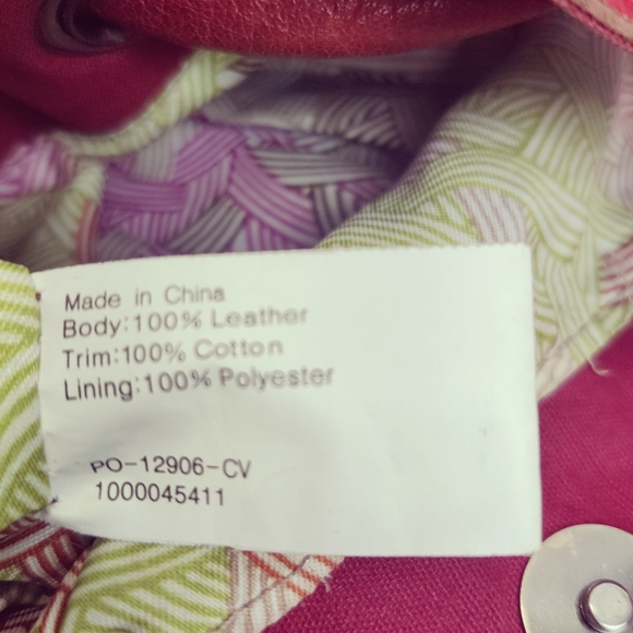 The Sak Red Leather Boho Hobo Backpack Tote Drawstring Purse Tons of Pockets - Picture 8 of 16